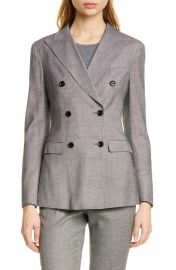 SUISTUDIO Cameron Double Breasted Wool Blend Blazer   Nordstrom at Nordstrom